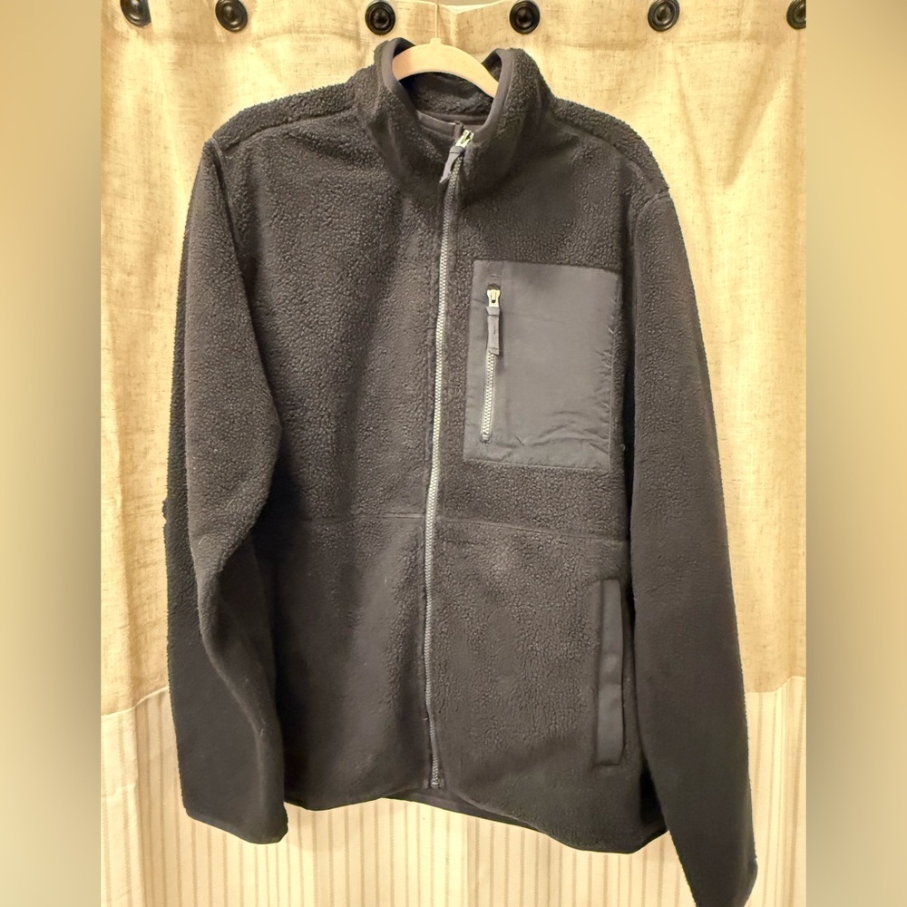 32 Degrees Black Fleece Jacket